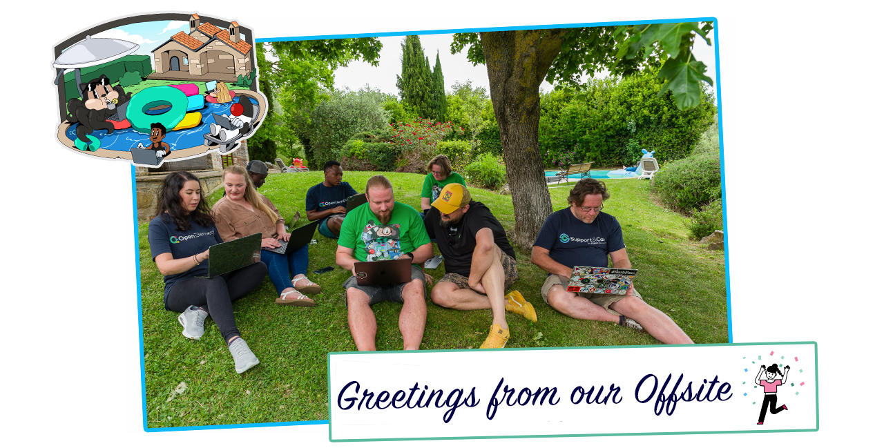 At the offsite in Italy, the international team met for creative collaboration